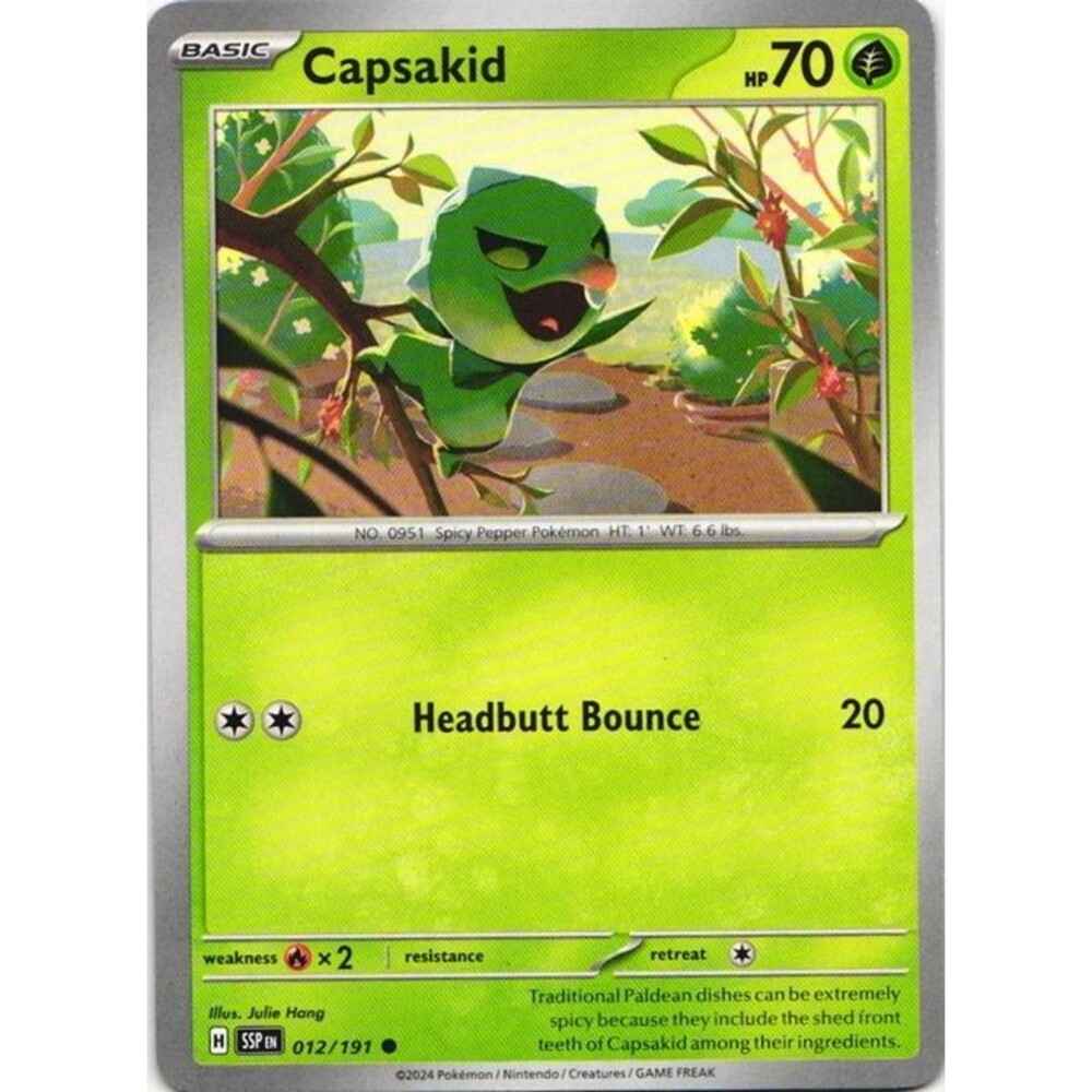 Capsakid #12 Pokemon Surging Sparks